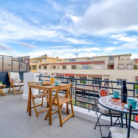 Top Floor Terrace - Dernier Etage Terrasse Cosy Nicea Zewnętrze zdjęcie